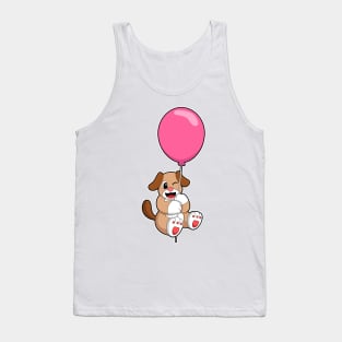 Dog with Balloon Tank Top
